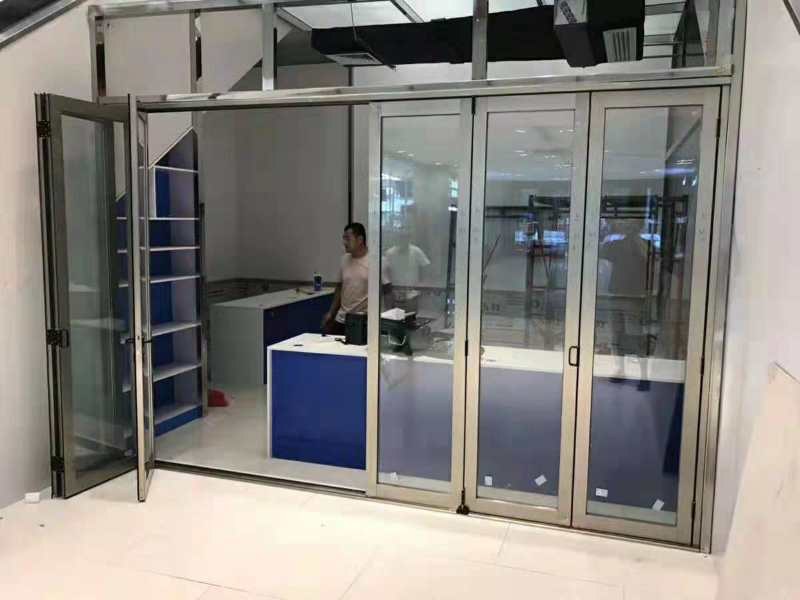 Installed aluminum sliding glass door reference