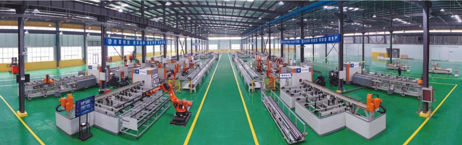 Automated aluminum window and door production line
