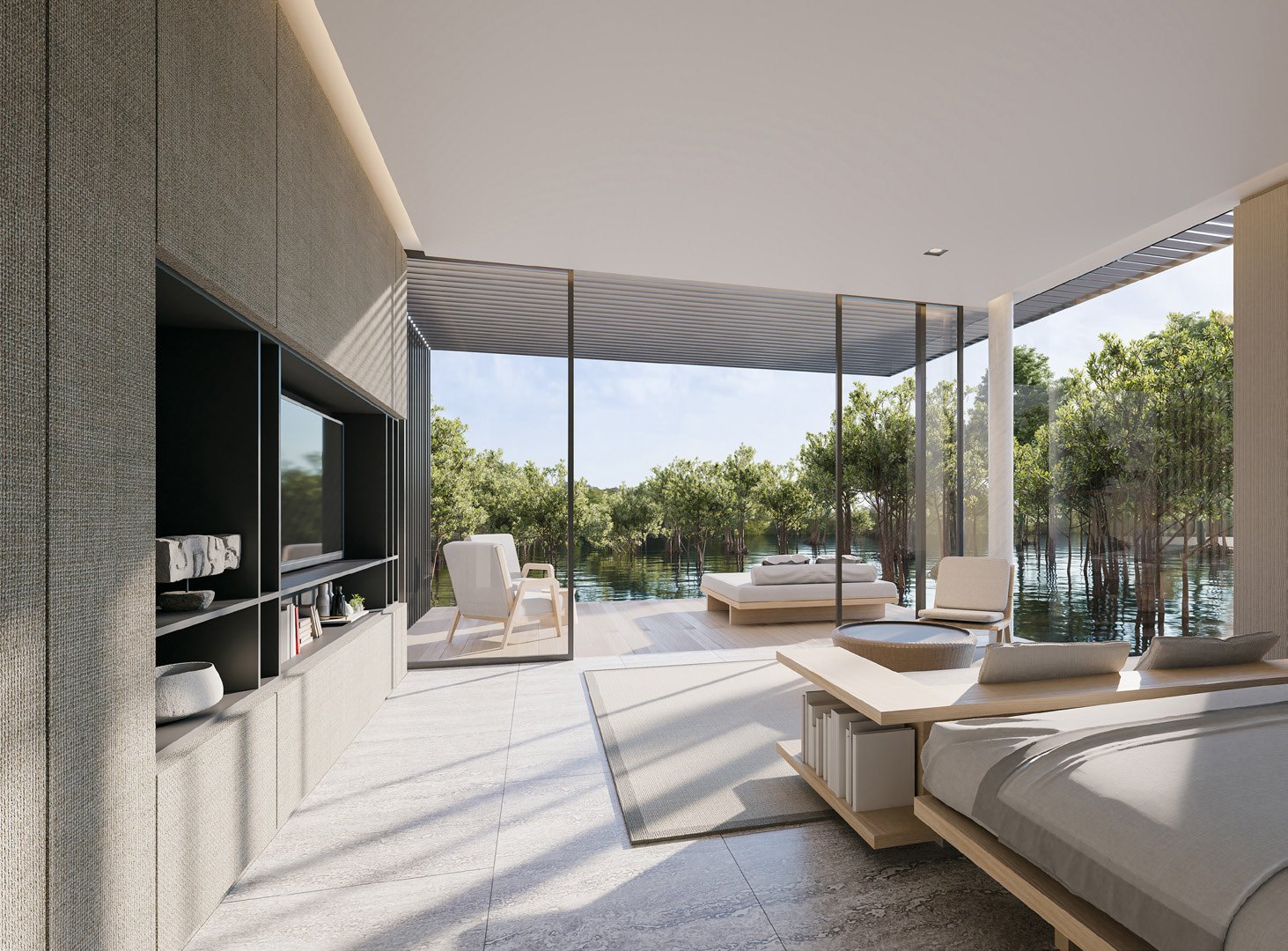 MD4516 perfect slim sliding door with wide glass view